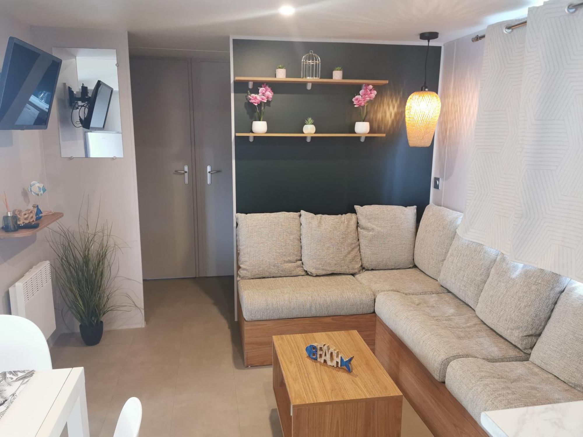 Mobilhome Vue Ocean La Costa Breizha กีเบอรง ภายนอก รูปภาพ